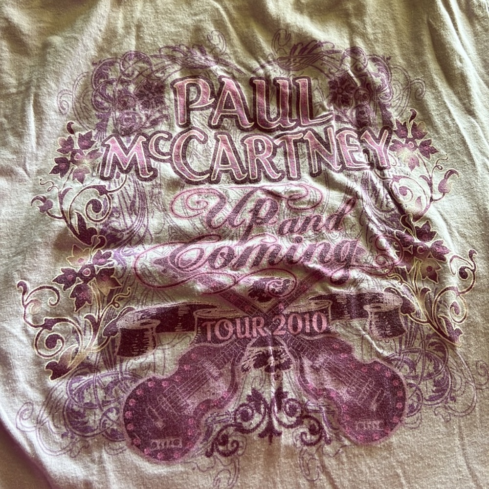 Paul McCartney Up and Coming Tour 2010 T-shirt